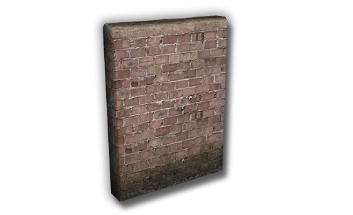 Tall brick wall block