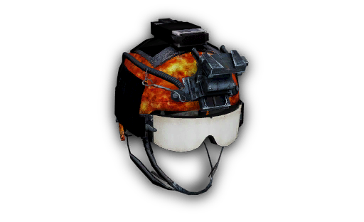 K. Style Helmet Flames